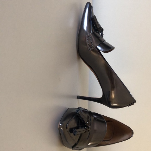 COACH pumps. Gunmetal silver/grey - Picture 3 of 7